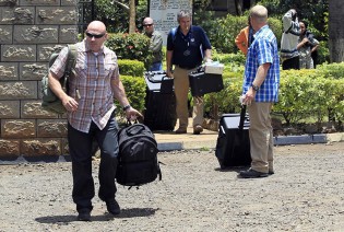 Foreign forensic experts arrive to collect data on three dead victims of the Westgate shopping centre attack at the city mortuary yesterday. US, British, Canadian and Israeli agencies are helping Kenya investigate the attack claimed by Somali Islamist militants Al-Shabaab. – Reuters.