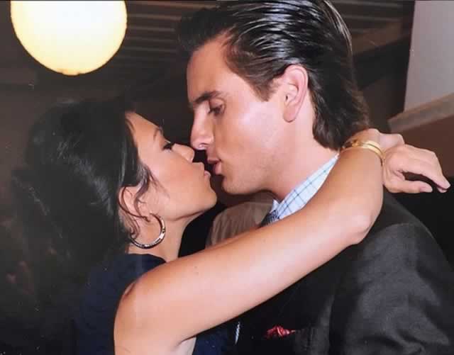 IN HAPPIER TIMES . . . Kourtney and Scott