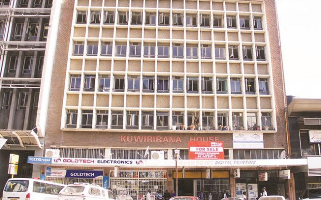 Kuwirirana House that has been placed on the market by the Zimbabwe Manpower Development Fund for a paltry $1,7 million as the cash-strapped organisation looks for funds. — (Picture by Justin Mutenda)