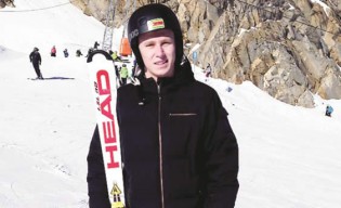 BREAKING THE ICE . . . Luke Steyn has become the first Zimbabwean to take part in the Winter Olympics