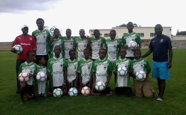 Luveve Junior Academy receives soccer balls