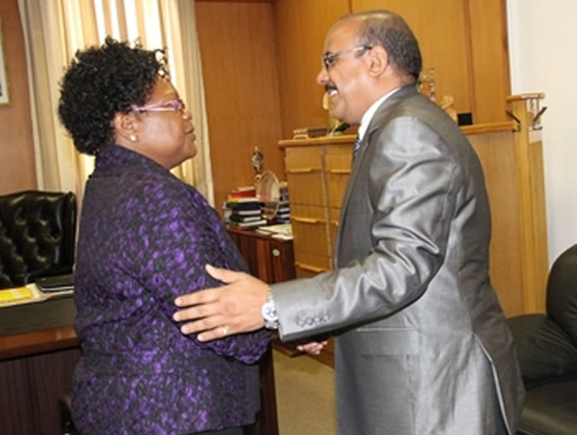 Acting President meets two envoys