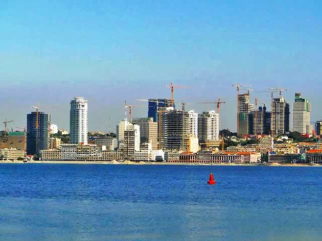 Fewer cranes will be seen in Luanda as the government cuts down on public spending on the back of depressed world oil prices