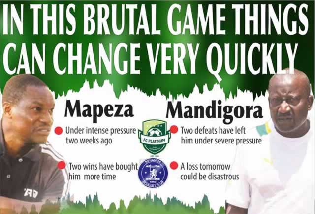 IN THIS BRUTAL GAME THINGS CAN CHANGE VERY QUICKLY