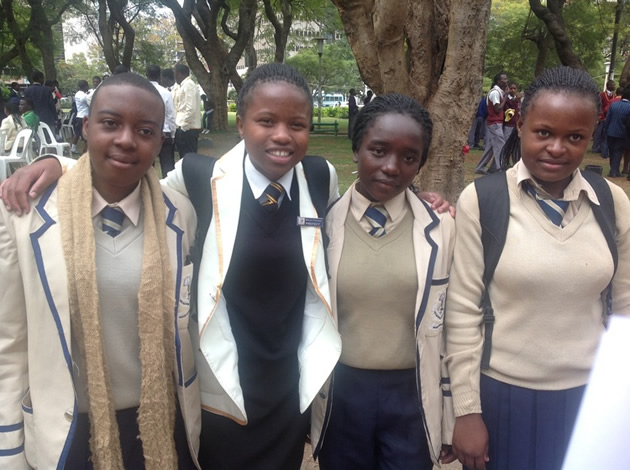 (From left) Memory Chigwende, Marashmar Matsilo, Cynthia Matsanga and Precious Makore