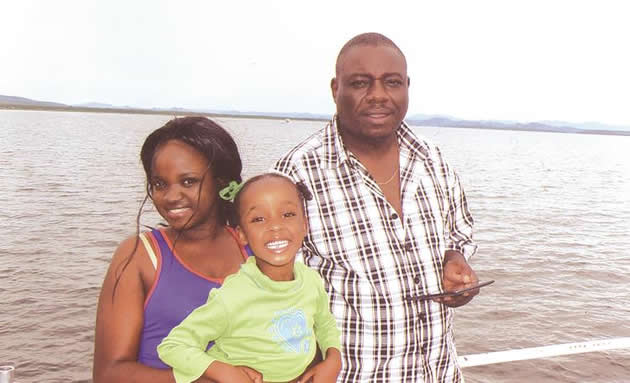 Mimi Sharuko (holding Eddie “Mboma” Nyatanga’s daughter Thandeka) joins her father Robson on holiday at Lake Kariba last year