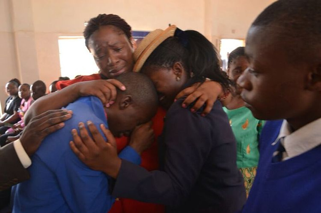Emotional celebrations at the graduation ceremony