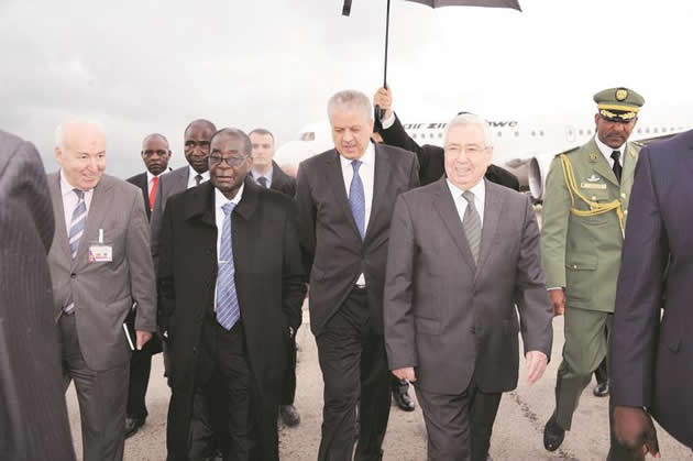 President Mugabe in Algeria on State visit