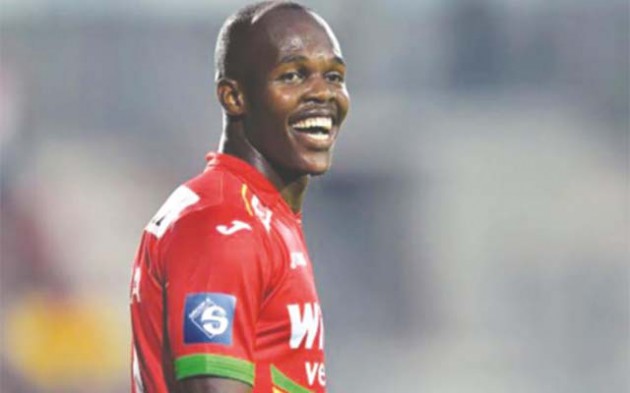 SMILING ASSASSIN . . . Zimbabwe international forward Knowledge Musona is all smiles after scoring for his Belgian side KV Oostende at the weekend with the Warriors’ marksman making it three goals in five matches
