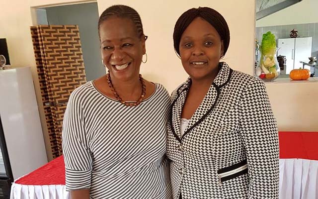 Mai Mtukudzi (left) and Mai Chivaviro