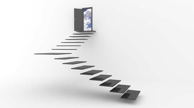 Go up the next step ready for a different view