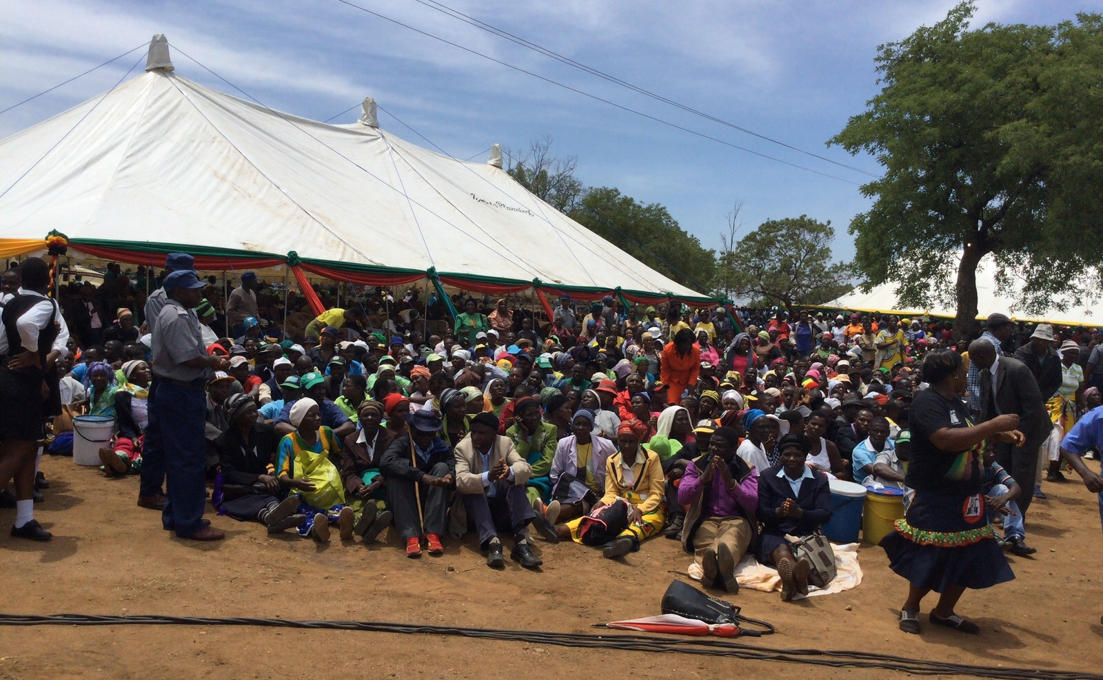 Part of the thousands gathered for First Lady Midlands rally at Mataga, Mberengwa. - Pic by Simiso Mlevu.