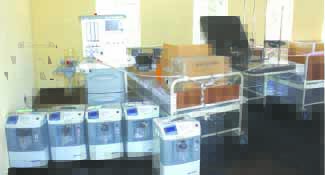 Some of the hospital beds and hospital equipment that was handed over to the mission hospital by President Mnangagwa on Saturday