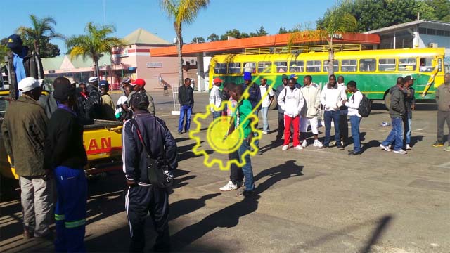 As early as 6am youths had started assembling at Kensington Shopping Center in Milton Park, Harare in preparation for the Million-Man March.