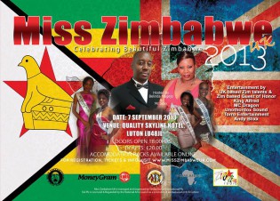 Miss Zimbabwe UK Flyer