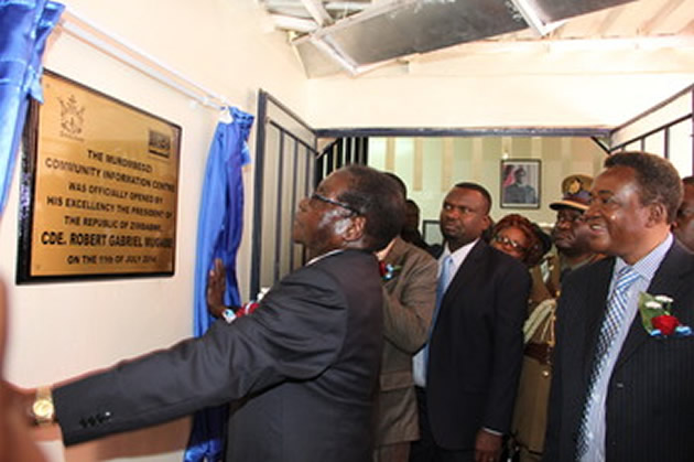 President launches information centre
