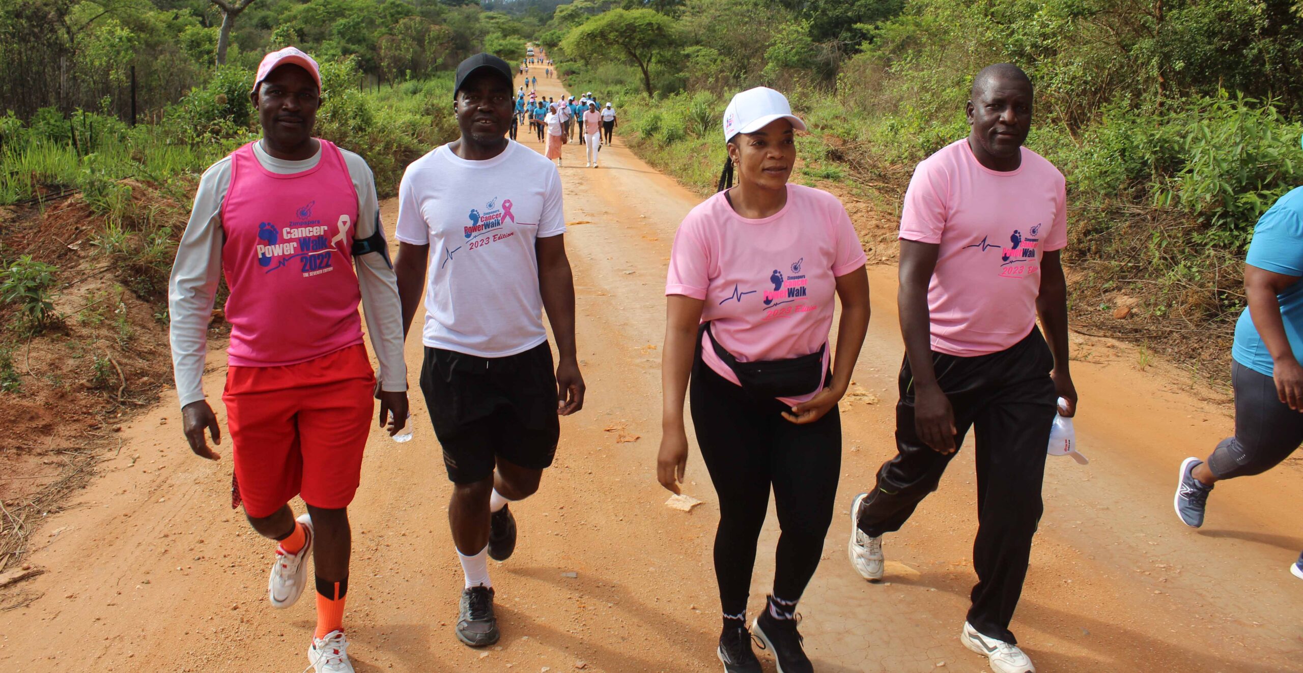 Scores of people from all walks of life turned up to walk, run and cycle for the worthy cause. — Pictures: Tinai Nyadzayo