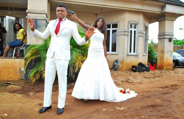 A scene from a Nollywood movie. Defining Africa has long been an area of contest and the motivation behind successive cultural projects, notably films