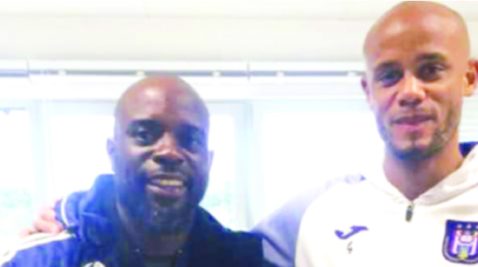 Ndiraya gets tips from Kompany