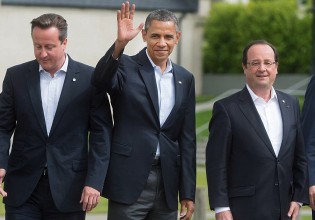 David Cameron, Barack Obama and Francois Hollande