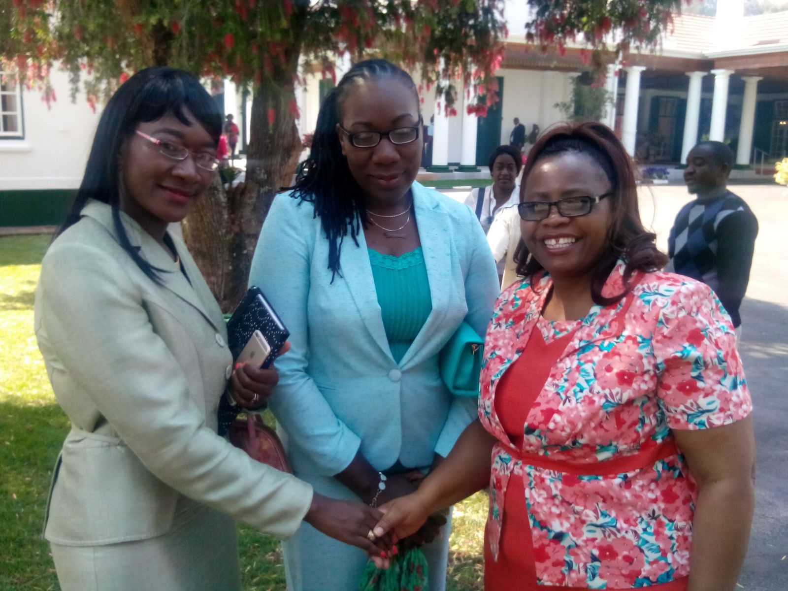 Harare Provincial Affairs Minister Miriam Chikukwa, her sister Mrs Angela Mawere and Annastasia Ndhlovu