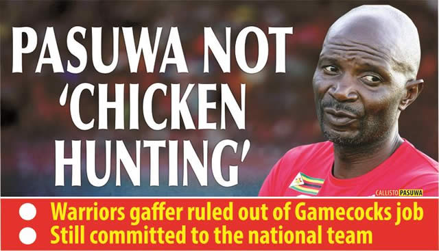 Pasuwa ruled out of Chicken Inn job