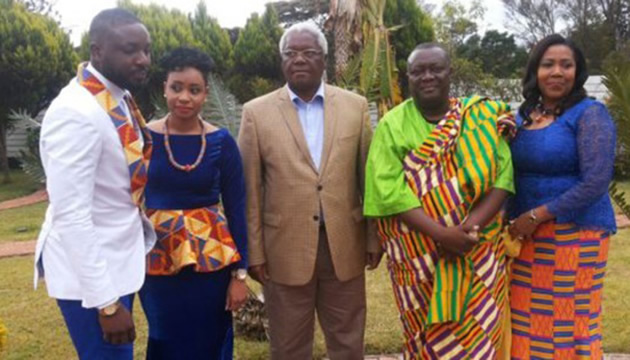 Marriage and bliss . . . The Ghanaian flavour was overwhelming at the Pokelo lobola ceremony and we could not help noticing the missing link