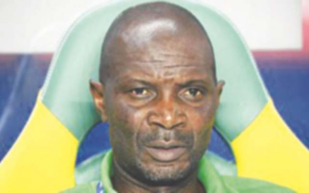 DOWN AND OUT . . . Warriors coach Callisto Pasuwa can only watch helplessly as his team is torn apart by Tunisia in Libreville last night. — Fifa.com