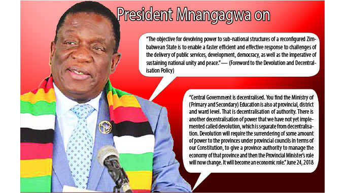 Proposed laws to propel devolution