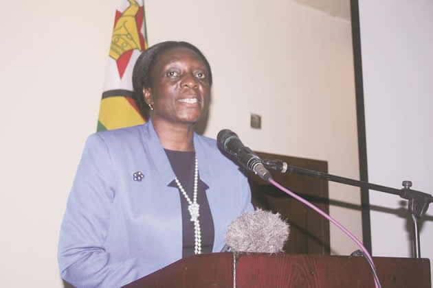 Zimbabwe Electoral Commission chairperson Justice Rita Makarau addresses stakeholders on 2018 election preparations in Harare yesterday