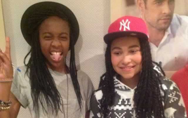 Rachel poses with Britain got talent winner Gaby