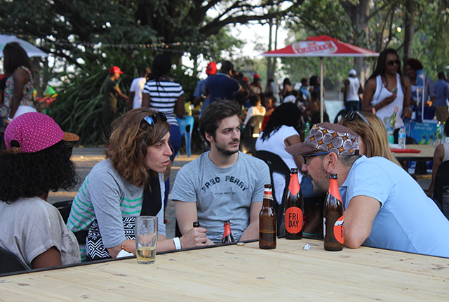 Revellers enjoying craft beer at the Oktoberfest (Pic by Lovemore Meya)