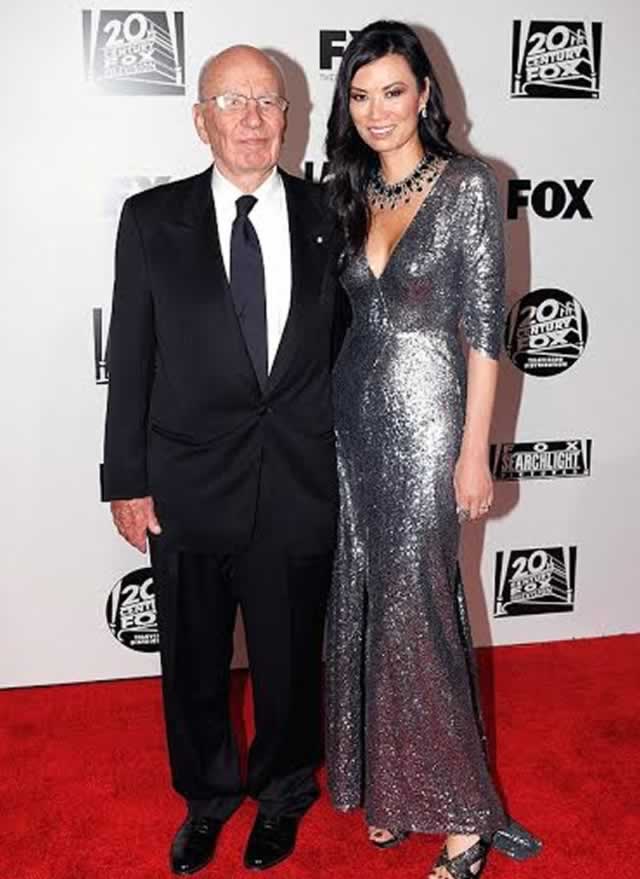 Rupert Murdoch with ex-wife Wendi Deng. – FilmMagic.