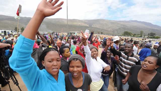 Two die in SA protests