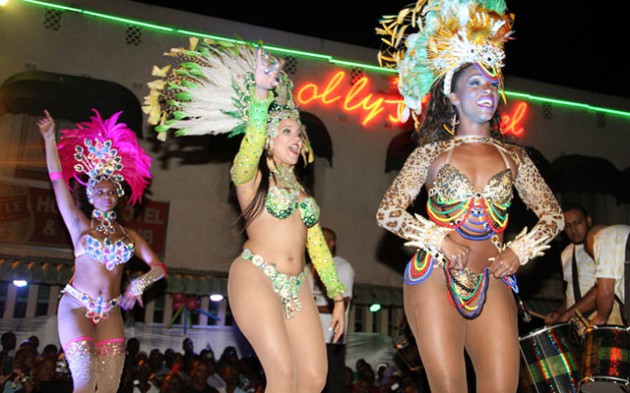 Brazillian Samba dancers in action in Harare