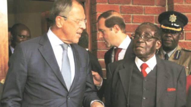 President Mugabe meets Russian Foreign Minister Sergey Lavrov during his recent visit to Zimbabwe