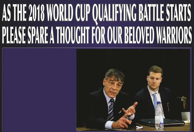 FEARING FOR OUR GAME . . . FIFA official, Primo Corvaro, stresses a point in Harare at the weekend after the watershed ZIFA extraordinary general meeting where Cuthbert Dube and his leadership were kicked out