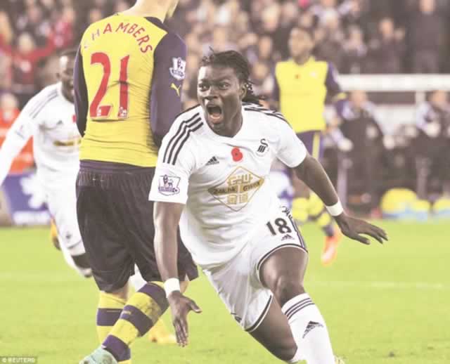 Swansea stun Gunners