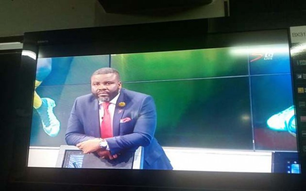 A TORTURED SOUL . . . Ghanaian football legend Sammy Kuffour can barely watch, from the SuperSport studios in Randburg, South Africa where he is working as a pundit, as the Black Stars fall in the semi-finals of the 2017 Afcon in Gabon Thursday night