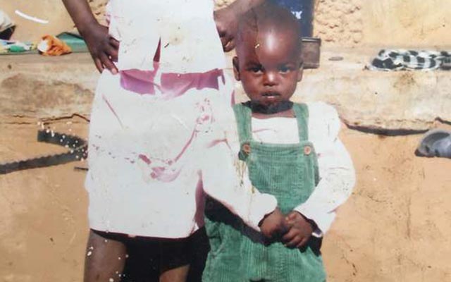 The last to die was Samuel (in green dungarees)
