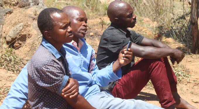 Sharlene Mananana’s uncles at Sekuru Chihwa’s shrine