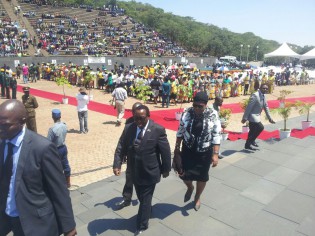 Senior Minister of State arriving at National Heroes Acre