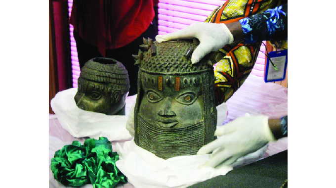 Ex-colonial masters return looted items