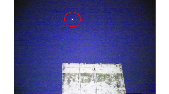 Space station passes overhead