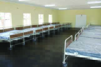Some of the hospital beds and hospital equipment that was handed over to the mission hospital by President Mnangagwa on Saturday
