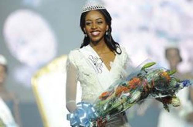 Newly crowned Miss Botswana Thata Kenosi