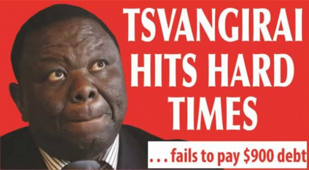 TSVANGIRAI HITS HARD TIMES