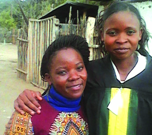 Tatenda Mujuru (right) with her sister Patience