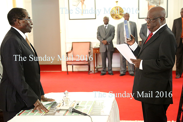 Tshinga Dube swearing in