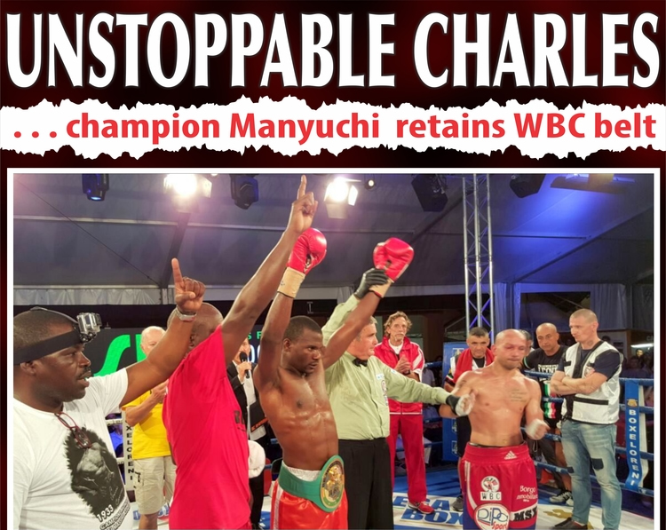 Unstoppable Charles…champion Manyuchi retains WBC belt